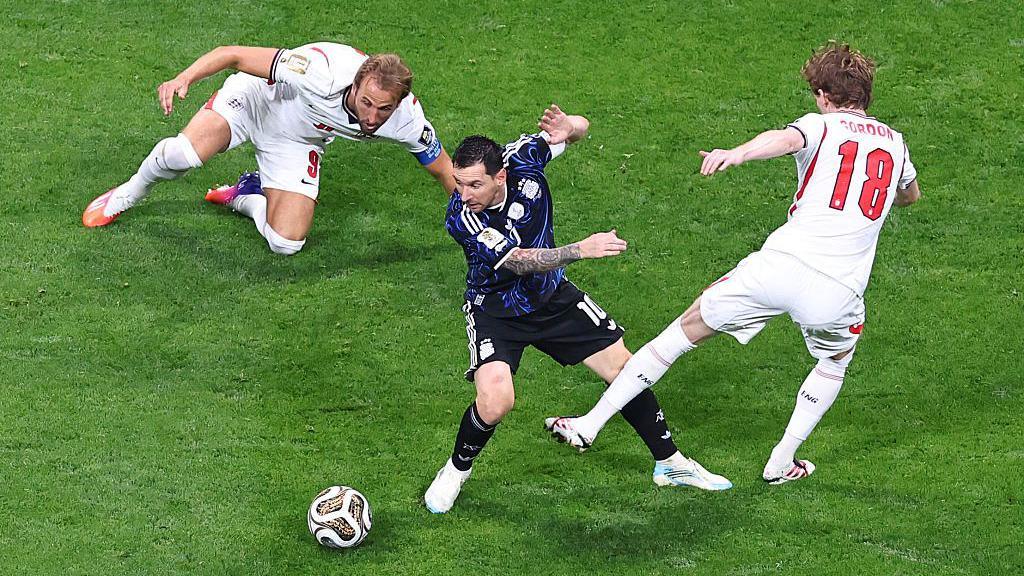 Lionel Messi during Argentina's World Cup semi-final victory over England