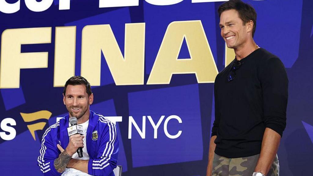 Lionel Messi at a Fifa event ahead of the World Cup final